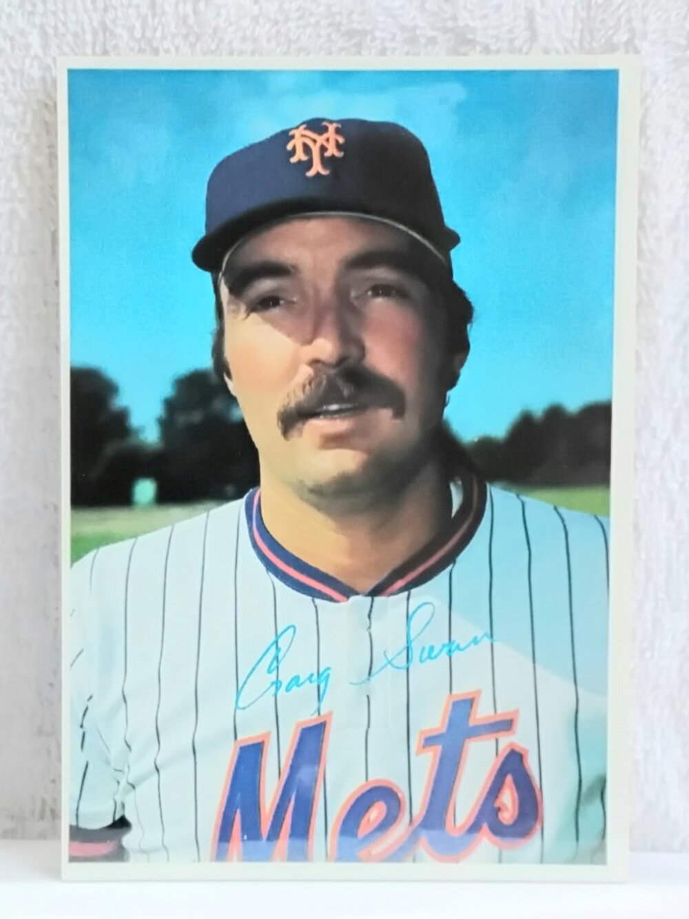 3/$25 VG/E 1980 Topps 5" x 7" Craig Swan Jumbo MLB Signature Card 41!!